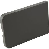 Produktbild zu Set placchette copertura per ferr.ribalta UNICO in applicazione, grigio scuro