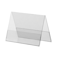 Stojak daszkowy / Stojak stołowy z twardej folii w formatach DIN | 0,5 mm transparentny A8