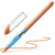 Kugelschreiber Slider Basic, Kappenmodell, XB, orange, Schaftfarbe: transparent