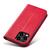 2_Magnet Fancy Case Hülle für iPhone 14 Flip Cover Wallet Stand rot