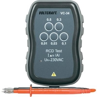 VOLTCRAFT VC-34 - PROBADOR RÁPIDO PARA INTERRUPTOR DIFERENCIAL CAT III 250 V