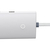 BASEUS LITE SERIES HUB 4 EN 1 USB A 4 X USB 3.0, 25 CM (WHITE)