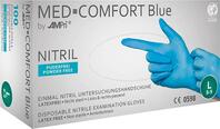 Wegwerphandschoenen nitril MED COMFORT BLUE poedervrij maat L