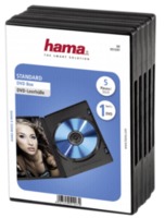 Hama DVD-cases 5-Pack zwart 51297