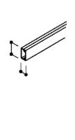 Leitungsführungskanal Kst 10x20x2000mm ws unbeh LF-K RAL9001