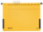 Hängetasche ALPHA®, seitlich mit Fröschen, Pendarec-Karton, 5 Stück, gelb
