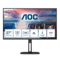AOC V5 Q27V5C/BK Computerbildschirm 68,6 cm (27") 2560 x 1440 Pixel Quad HD LED Schwarz