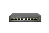 LevelOne GES-2108P commutateur réseau Géré L2 Gigabit Ethernet (10/100/1000) Connexion Ethernet, supportant l'alimentation via ce port (PoE) Noir