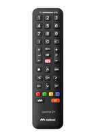 Meliconi Control 2+ telecomando IR Wireless TV, Set-top box TV Pulsanti