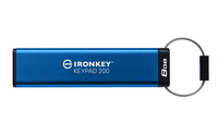 Kingston Technology IronKey Keypad 200 pamięć USB 8 GB USB Typu-A 3.2 Gen 1 (3.1 Gen 1) Niebieski