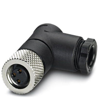 Phoenix Contact SACC-M 8FR-4CON-M conector M8 Negro, Acero inoxidable