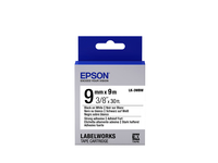 Epson Etikettenkassette LK-3WBW - Stark haftend - schwarz auf weiß - 9mmx9m