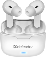 Defender TWINS 903 Zestaw słuchawkowy True Wireless Stereo (TWS) Douszny Połączenia/Muzyka/Sport/Codzienność Bluetooth Biały