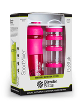 BlenderBottle ComboPak Sport 820 ml Pink, Transparent