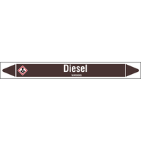 Brady DIESEL 450X52RL-T1-LL-P19 selbstklebendes Etikett Rechteck Permanent Weiß, Braun