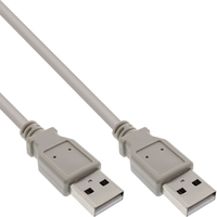 InLine USB 2.0 Kabel, A an A, beige, 5m