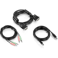 Trendnet TK-CD10 cable para video, teclado y ratón (kvm) Negro 3 m