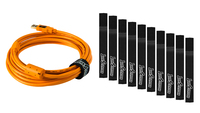 Tether Tools BTK54 USB Kabel 4,6 m USB 3.2 Gen 1 (3.1 Gen 1) USB A Micro-USB B Orange