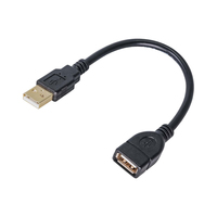 Akyga AK-USB-23 USB Kabel 0,15 m USB 2.0 USB A Schwarz