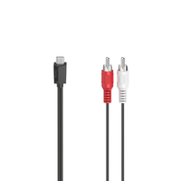 Hama 00200730 Audio-Kabel 1,5 m RCA USB Schwarz