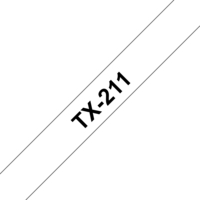 Brother TX-211 cinta para impresora de etiquetas Negro sobre blanco