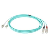 EFB Elektronik IPL-DR-LCUSCU-3-1000 Glasfaserkabel 10 m LC SC I-V(ZN) H OM3 Aqua-Farbe