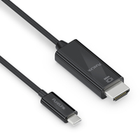 PureLink IS2201-010 câble vidéo et adaptateur 1 m USB Type-C HDMI Noir