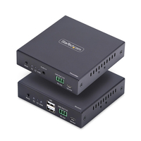 StarTech.com HDMI KVM Extender Over IP Netwerk, 4K 60Hz, Zonder Drivers, HDMI en USB Over Ethernet/CAT6, AVoIP, Zender en Ontvanger Kit, Inclusief Montagekits