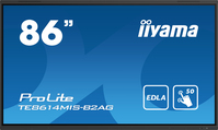 iiyama PROLITE TE8614MIS-B2AG Płaski panel Digital Signage 2,17 m (85.6") Wi-Fi 435 cd/m² 4K Ultra HD Czarny Ekran dotykowy Procesor wbudowany Android 24/7