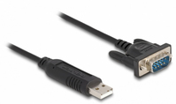 DeLOCK 66461 seriële kabel Zwart 0,5 m USB Type-A RS-232