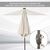 Outsunny 840-125CW patio umbrella White