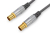 Ednet Coax - Coax, m-f, 5m cable coaxial Negro, Oro, Gris, Metálico