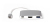 LMP 15090 Notebook-Dockingstation & Portreplikator USB 3.2 Gen 2 (3.1 Gen 2) Type-C Silber, Weiß