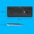Logitech Advanced MK540 billentyűzet Egér mellékelve USB QWERTY Nemzetközi amerikai Fekete, Fehér