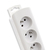 Qoltec 50278 power extension 1.8 m 6 AC outlet(s) Indoor White
