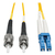 Tripp Lite N368-10M InfiniBand/fibre optic cable 2x LC 2x ST OFNR Sárga