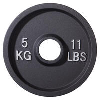 50mm Cast Iron Weight Disc Plate - 5kg