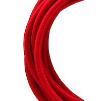 BAILEY 139676 TEXTILE CABLE 2C RED 3M