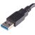 RS PRO USB-Kabel, USBA / USBA USB 3.0 Schwarz