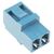 Amphenol LWL-Adapter, LC - LC, Single Mode, Duplex, 1.55mm, Blau