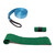Relaxdays Slackline 15m Set mit Baumschutz Hilfsseil Ratsche und Tasche, einsteigerfreundlich, blau