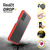 OtterBox React Samsung Galaxy A32 5G - Power Red - clear/red- Case