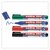 edding 360 Whiteboard Marker Bullet Tip 1.5-3mm Assorted Colours (Pack 4)