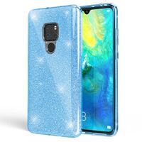 NALIA Glitter Case compatible with Huawei Mate20, Thin Mobile Sparkle Silicone Back-Cover, Protective Slim Shiny Protector Skin, Shockproof Crystal Gel Bling Smart-Phone Bumper ...