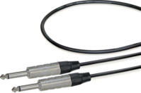 Audio-Verbindungskabel, 6,35 mm-Mono Stecker, gerade auf 6,35 mm-Mono Stecker, g