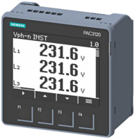 SENTRON Power Monitoring PAC3120, Fronteinbau, 690/400 V, 5 A, 24-60 V DC, Mo...
