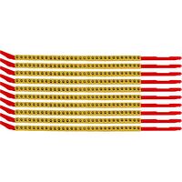 Clip Sleeve Wire Markers SCNG-10-Q, Black, Yellow, Kábeljelölok