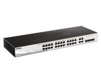 48-port 10/100/1000 Gigabit Smart Switch including 4 Hálózati kapcsolók