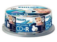 Philips CD-R Recordable Spindle, printable (doos 15 x 25 stuks)