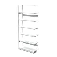 Boltless office shelving unit, without rear wall